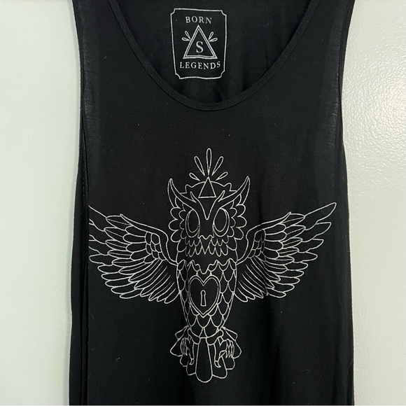 Owl Rocker Ripped Back Detail Tank - Picture 2 of 5